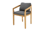 Кресло обеденное из тика Joygarden ВЕНТО, Natural Teak, серый