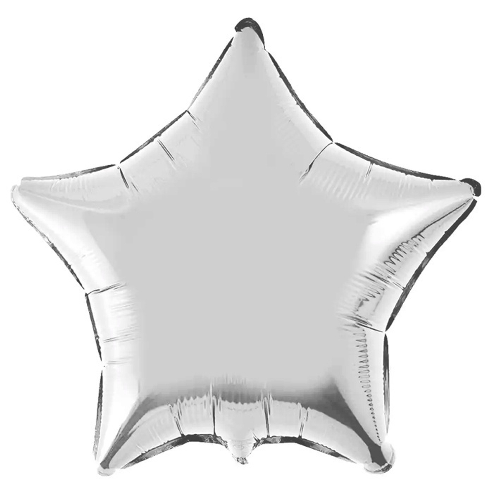 Шар Flexmetal Звезда 18" серебро #301500P