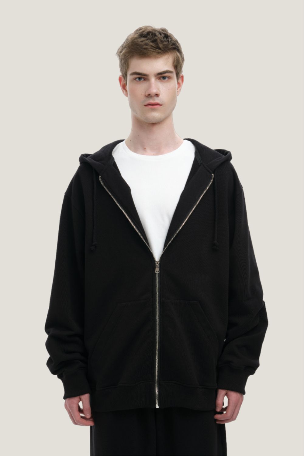 Худи Weme на молнии Оверсайз черный