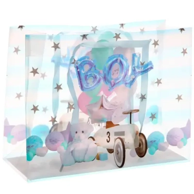 Пакет подарочный «Радость - Мальчик» 27*21*11 см