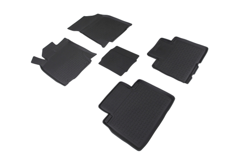 Резиновые коврики с высоким бортом для Geely Atlas 2016-н.в., Seintex.91641