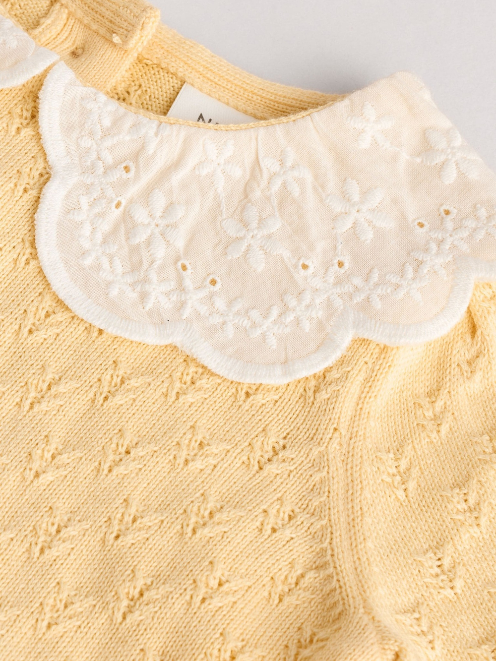 Вязаная футболка и шорты в комплекте для малышей Next AA8-204, Желтый