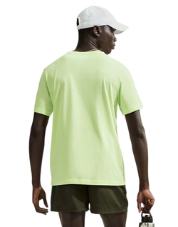 Теннисная футболка Nike Solid Dri-Fit Crew - light liquid lime/black