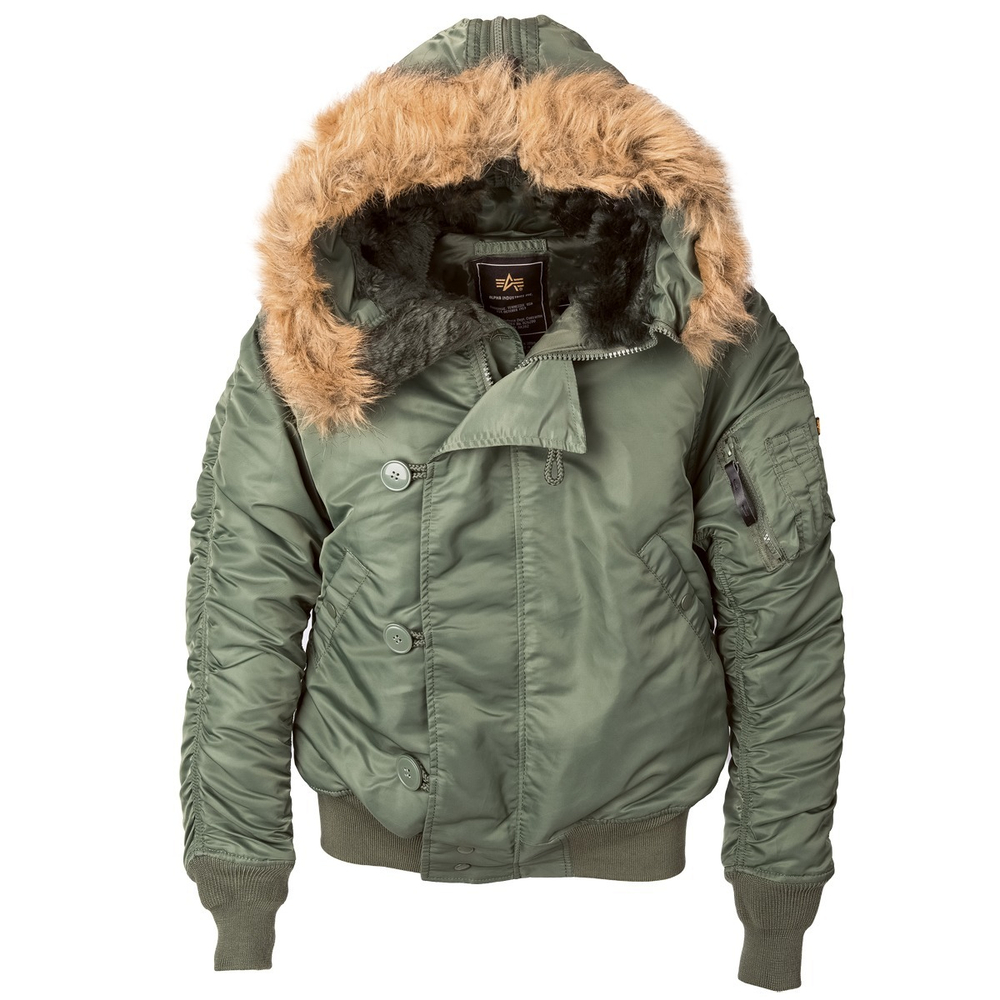 Куртка Мужская Alpha N-2B Flight Jacket (оливковая -S.green)