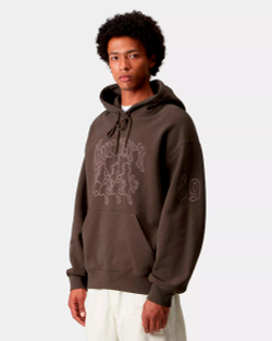 Толстовка Carhartt WIP Hooded Hackwork Sweat
