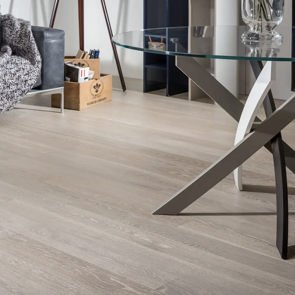 Инженерный паркет Coswick Дуб Белый Иней (White Frost) Шелковое масло