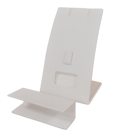 Подставка для гарнитура/язычок/2 прорези/съемная планка с 2 отверстиями/окошко для бирки