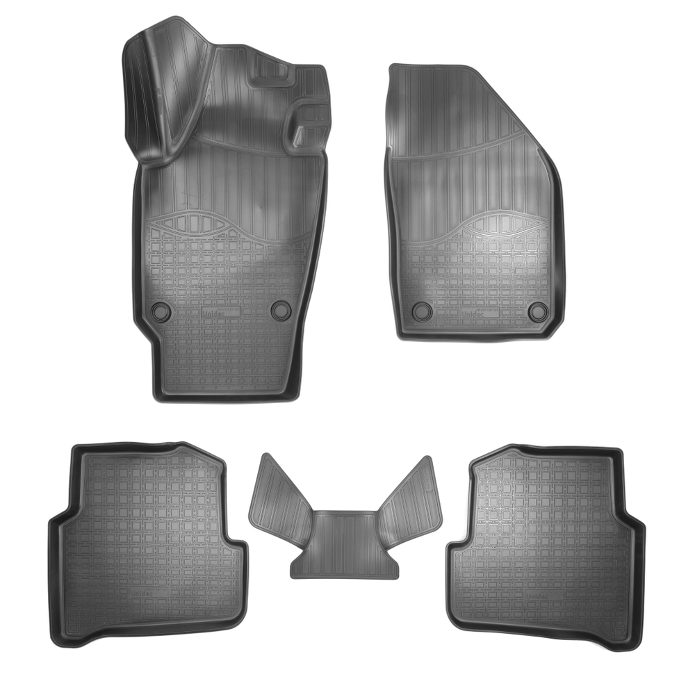 Ковры в салон Norplast/Unidec для Skoda Fabia III в кузове NJ (2014-), Черный, арт.NPA11-C81-120