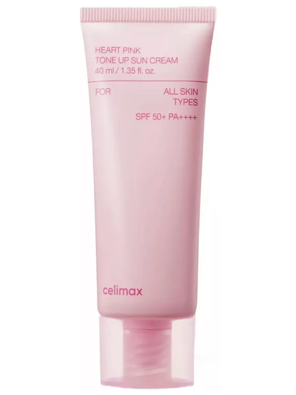 Celimax Освежающий солнцезащитный крем с эффектом сияния SPF50 Heart Pink Tone-Up Sun Cream 40 мл