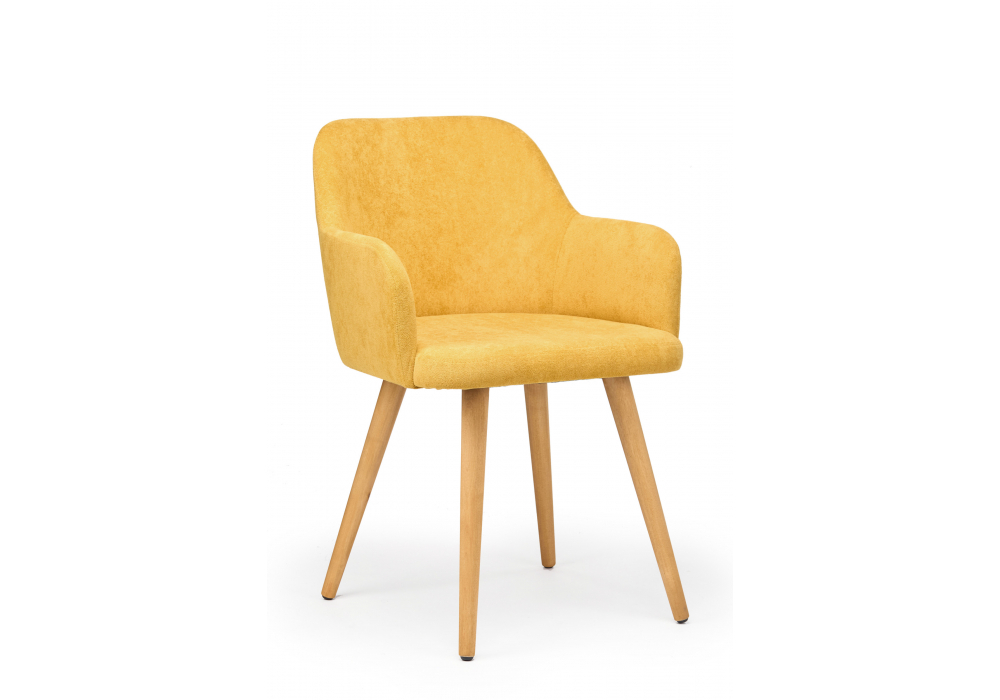 Стул деревянный Woodville Инфини горчичный (ocean 016), светлое дерево