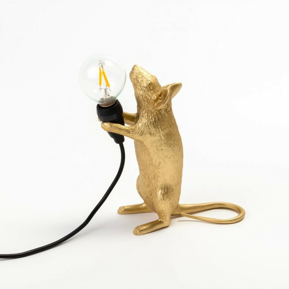 Настольная лампа Mouse Lamp Standing GOLD USB 15230