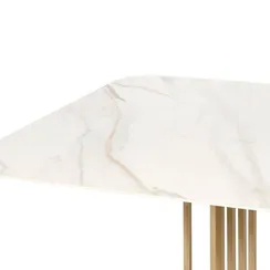 Обеденный стол Toon 180х90 см, белая керамика