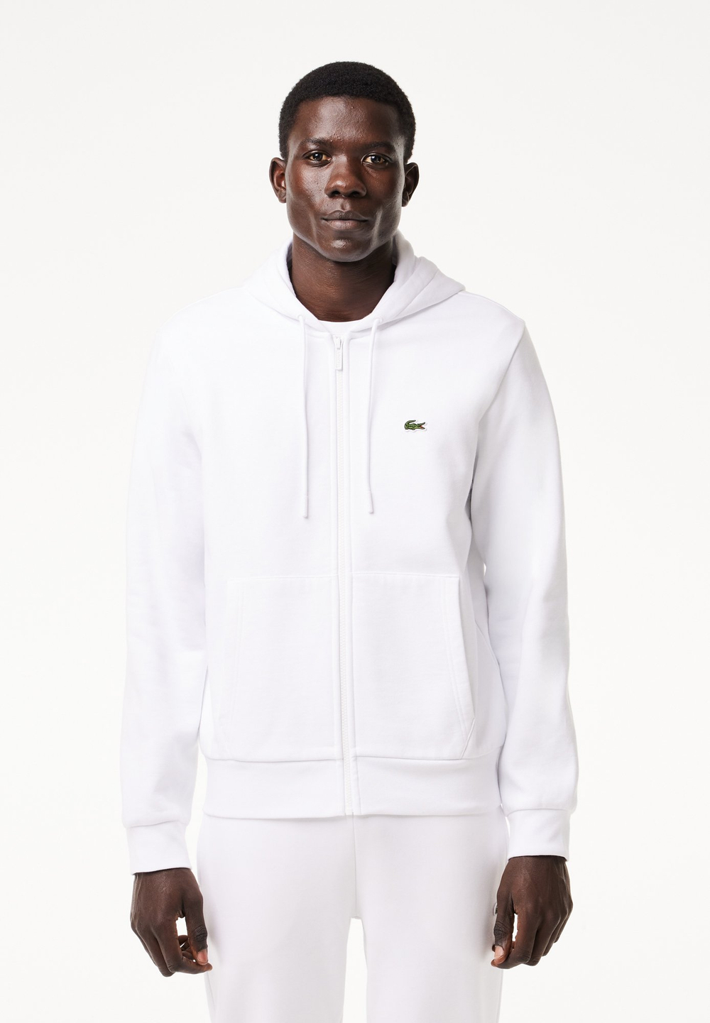 Lacoste Толстовка на молнии - Белый