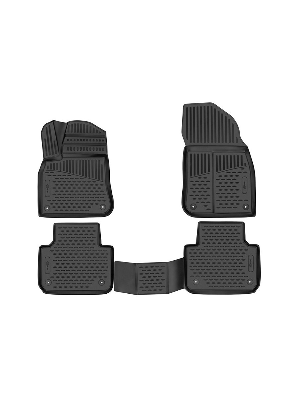 Коврики в салон для VOLKSWAGEN Touareg (III) 2018-, 4шт. (Повышенная устойчивость, повышенная износостойкость) FORMAT.3D5162210K