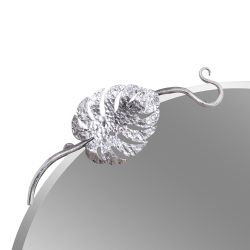 Зеркало настенное Monstera Deliciosa (Монстера) Античное серебро