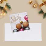 Мини-открытка «Новогодние шары», 7 × 7 см. 7819854