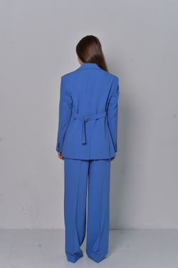 Пиджак прямой васильково-синий