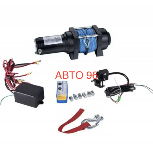 Лебедка 4000lbs (кевлар) электрическая, 12V ATV Electric Winch 4000lbs / 1814 кг кевларовый трос Оптом