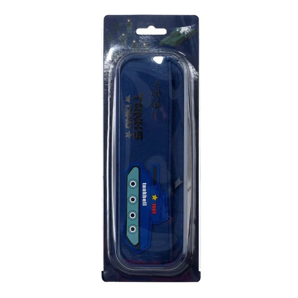 Пенал-косметичка Basir без наполнения, 21,5*7,5*5,5 см, серия "Танки", ассорти