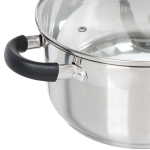 Набор посуды нерж, 6 пр, индукц, Daniks, Турин, металлик, GS-01413-6PC