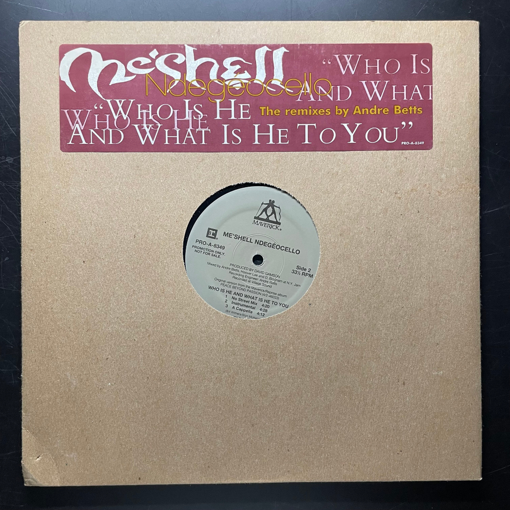 Me'Shell NdegéOcello ‎– Who Is He And What Is He To You (США 1996г.) 2х12", 45 RPM