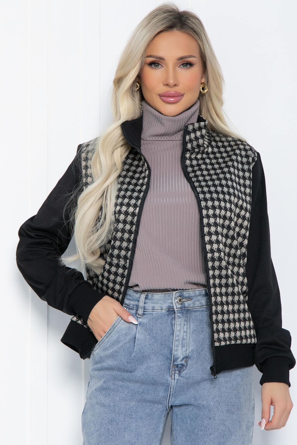 Жакет Энергия (черно-бежевый) Б12493-24 LT Collection