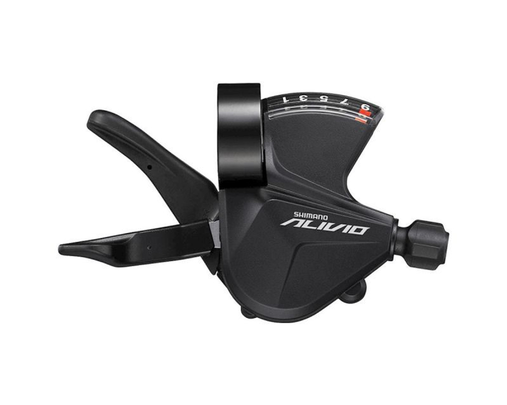 Шифтер Shimano Alivio,M3100-R, прав.,9ск. на хомут,с индикатором,тр.2050мм