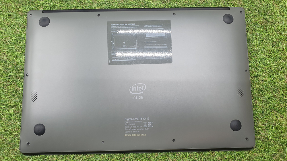 15.6" Ноутбук DIGMA EVE 15C413 1920x1080, Intel Celeron N3350 1.1 ГГц, RAM 4 ГБ, SSD 64 ГБ