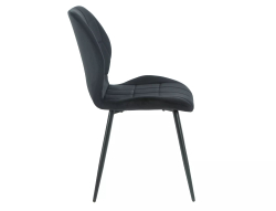 Стул SIGNAL JAKE Velvet Bluvel 19 черный/черный