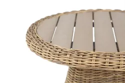 "Равенна" кофейный стол из искусственного ротанга, цвет соломенный