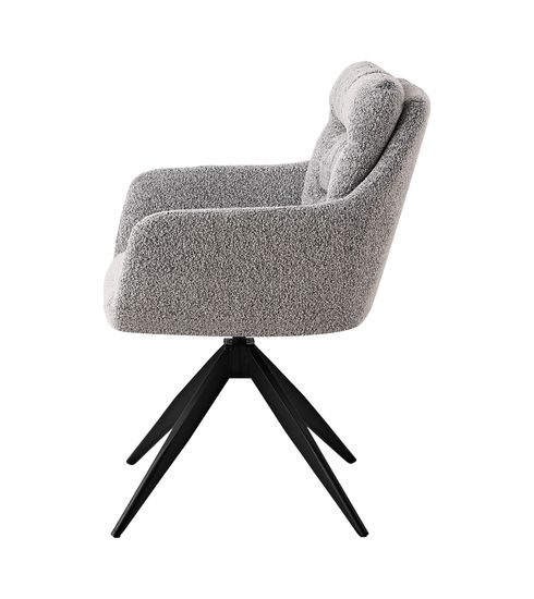 Стул обеденный Nia букле, серый