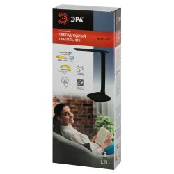 Настольный светильник ЭРА NLED-510-8W-BK светодиодный аккумуляторный черный