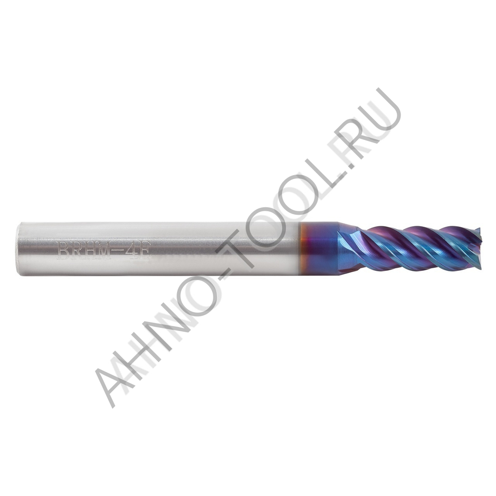 Фреза твердосплавная   3мм (L=50, l=8, хв=4) Z4 45° по закаленной стали BRHM-4E-D3.0S HRC65 AHNO