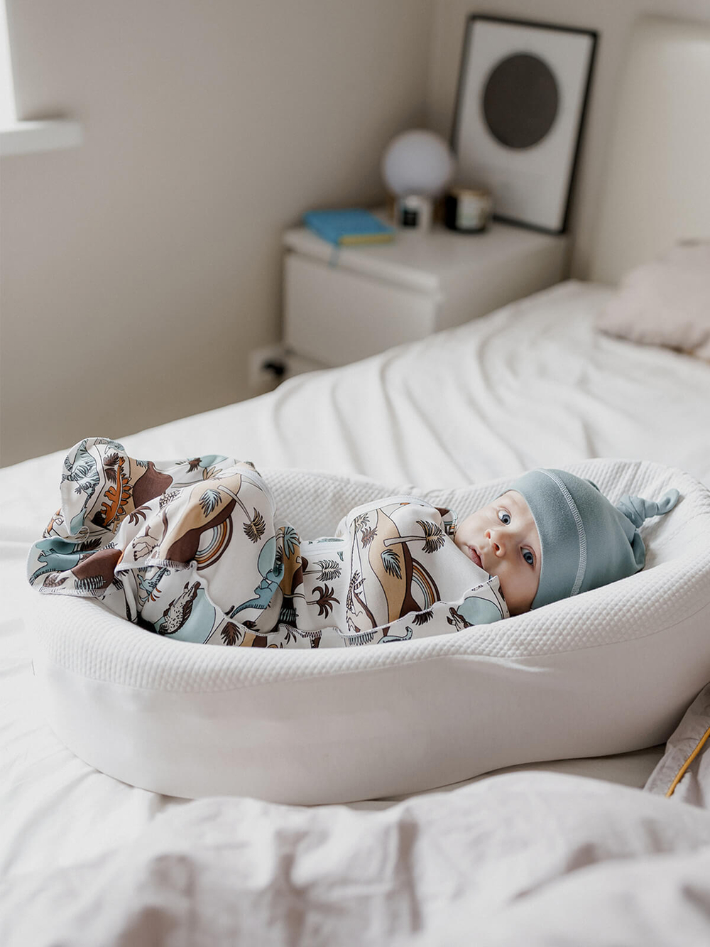 Пелёнка-кокон Mjölk Dinoworld, уценка