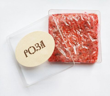 Ладан церковный мягкий "Паста" 5x5 см аромат "Роза" красная