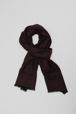 Шерстяной шарф 45×180 BURGUNDY (ONLY ONLINE)