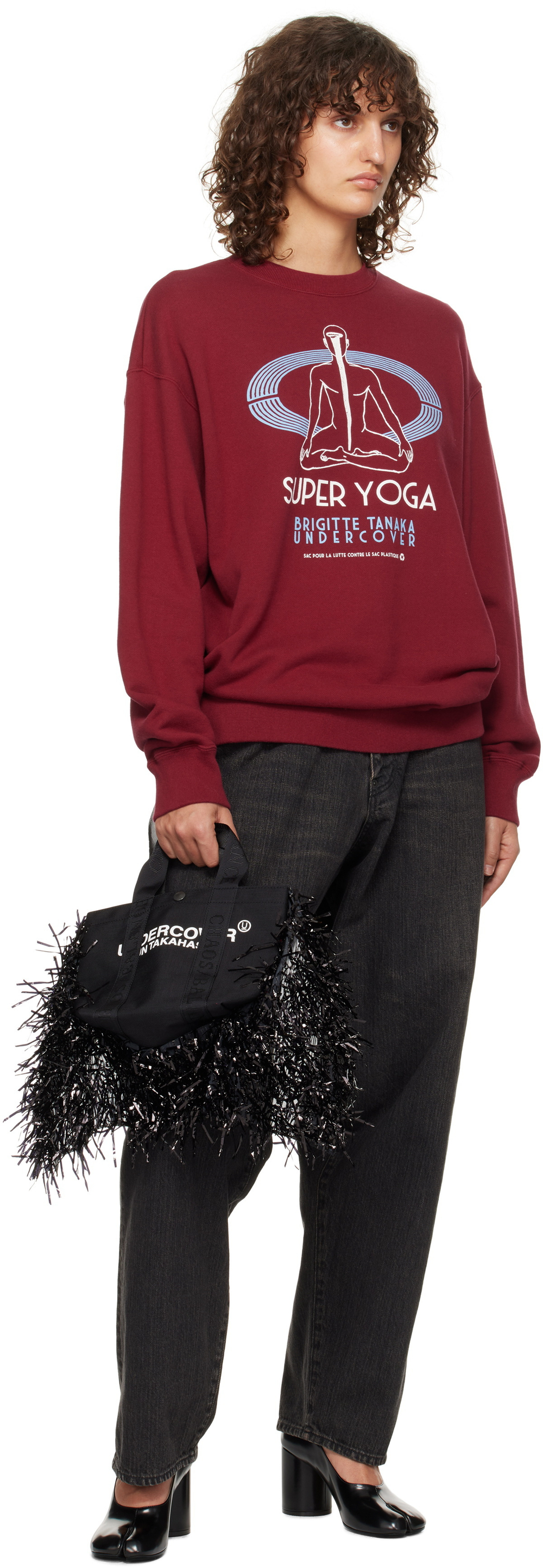 UNDERCOVER СУМКА КОМБИНИРОВАННАЯ ЧЕРНАЯ