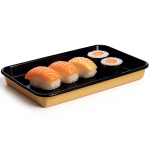 Контейнер бумажный Sushi Box Black 1200 мл 152х241х24 мм 1/400