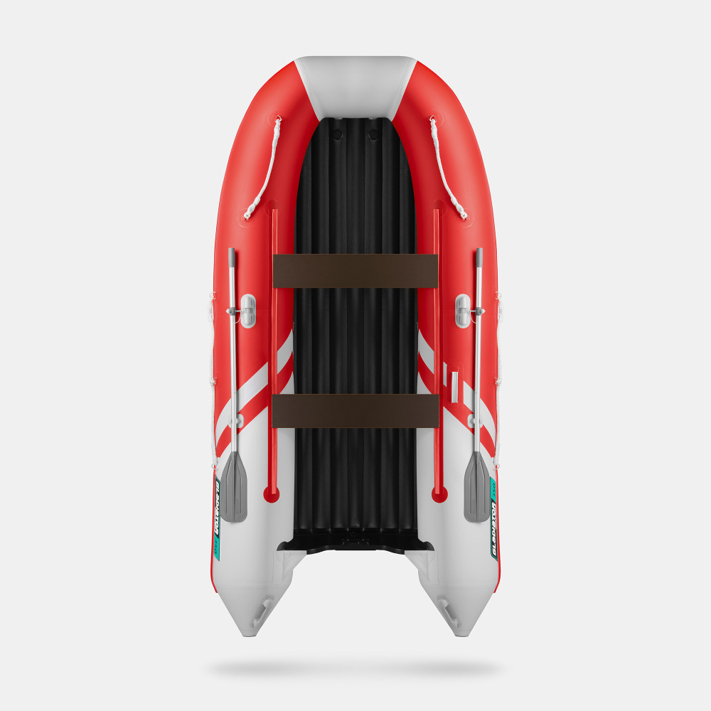 Надувная лодка GLADIATOR E350S красно-белый