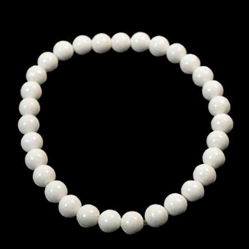 Браслет "Келли 6" кварцит белый