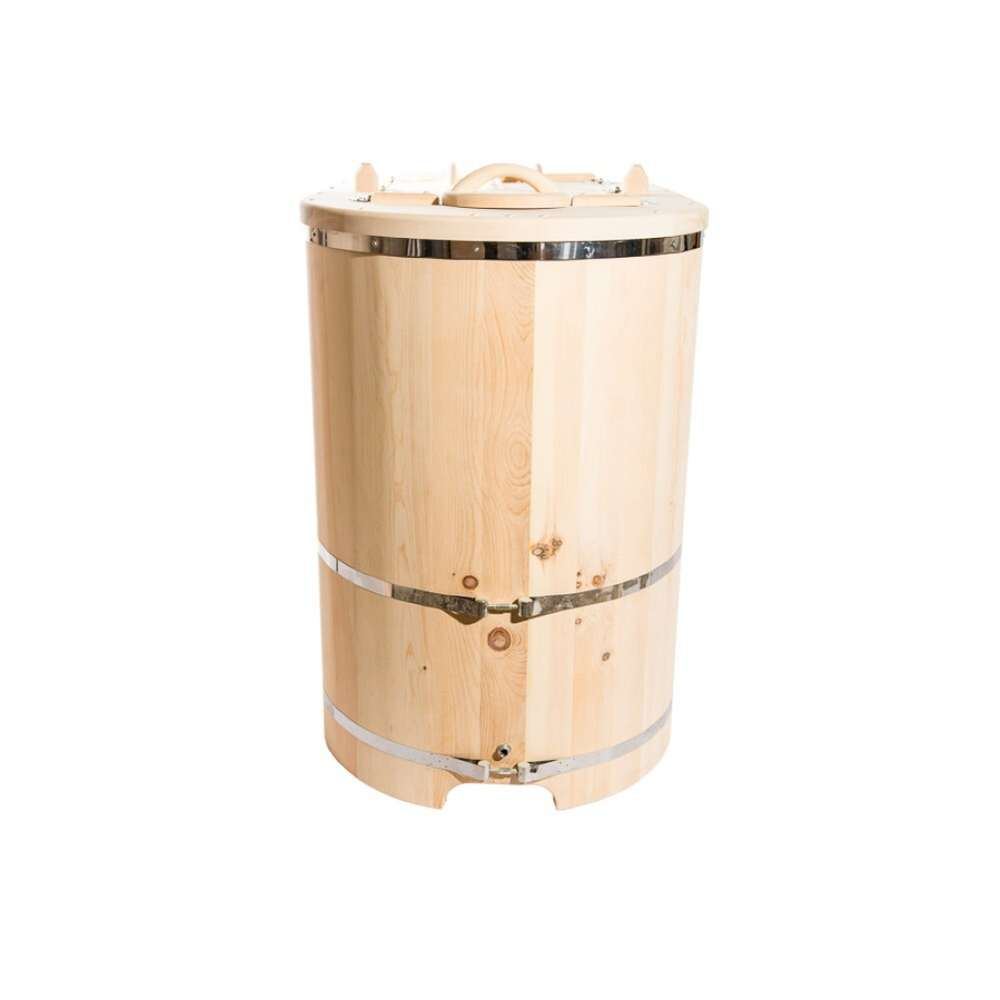 Фитобочка полулежачая НКЗ PREMIUM ЛЮКС из кедра, 115x78x140 см / 40 мм