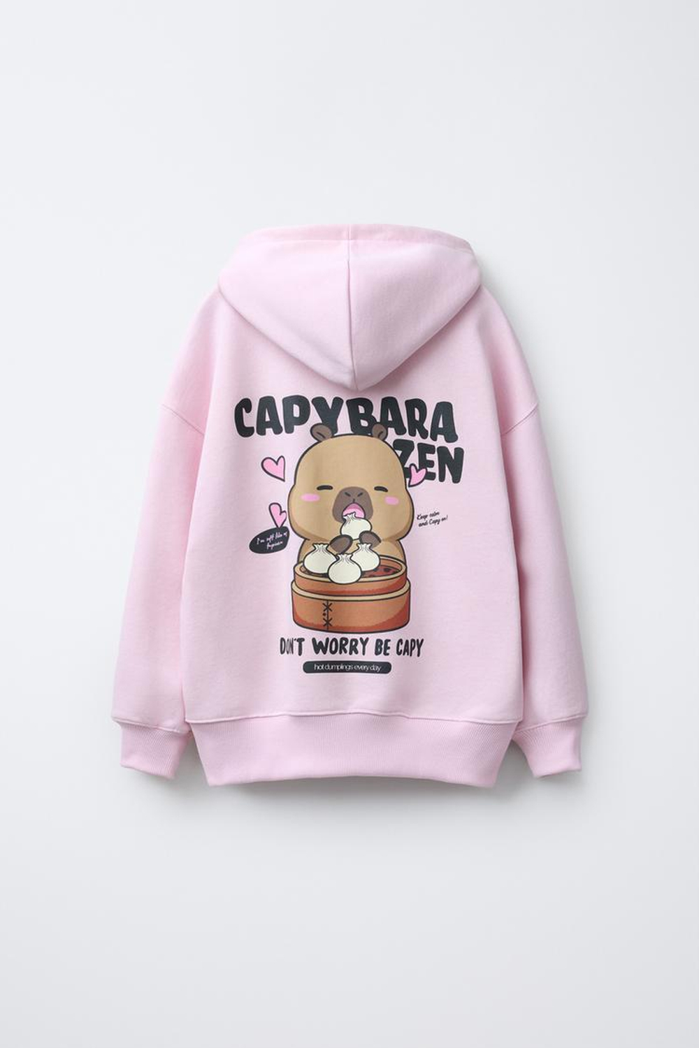 ZARA ХУДИ КАПИБАРА CAPYFUN ©, РОЗОВЫЙ