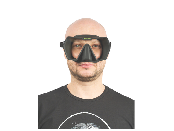 Маска Salvimar DRAKE для дайвинга, черная, АНТИФОГ