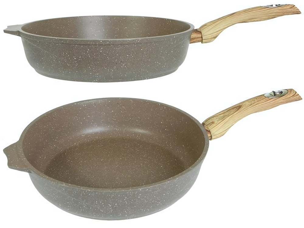 Сковорода 28см Гранит brown