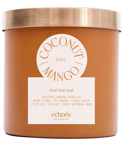 Coconut Mango, свеча Feed your soul collection, Echoes