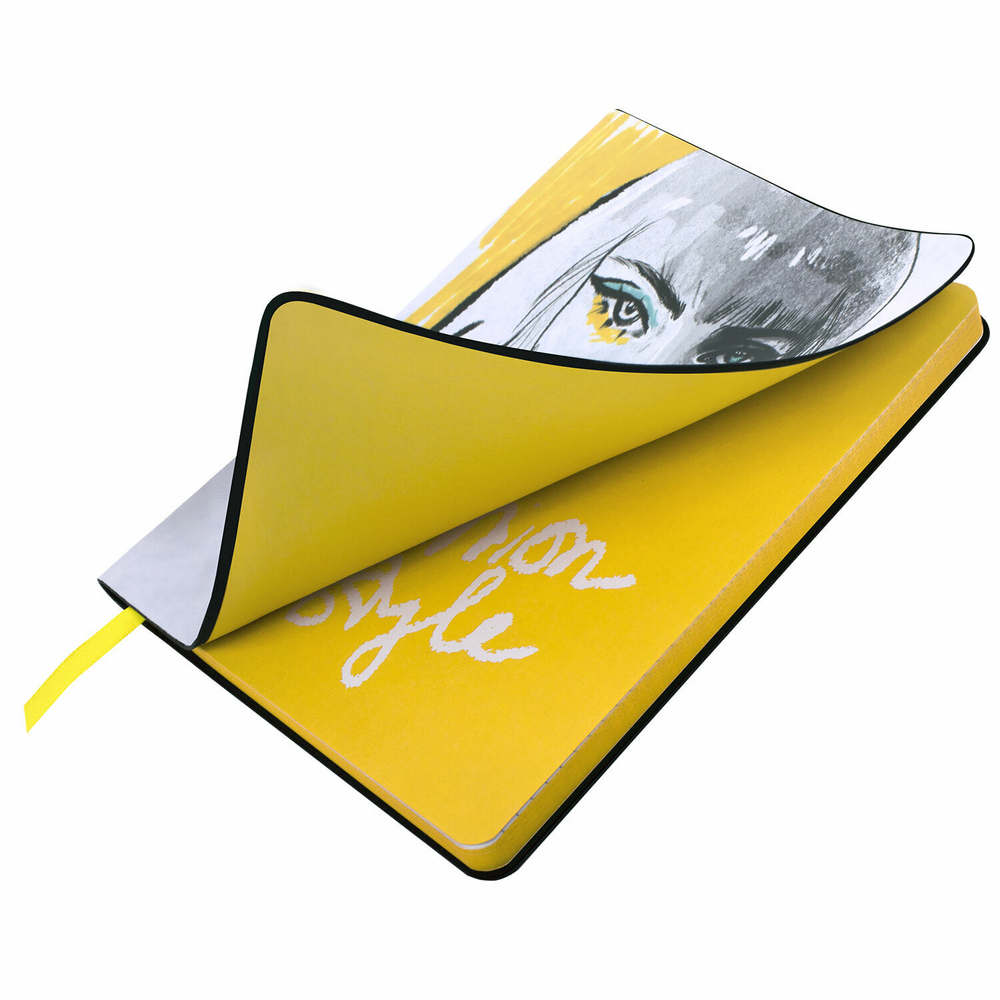Блокнот А5 (143x210 мм) BRAUBERG VISTA "Fashion Style" под кожу гибкий 80 л. (2 штуки в упаковке)