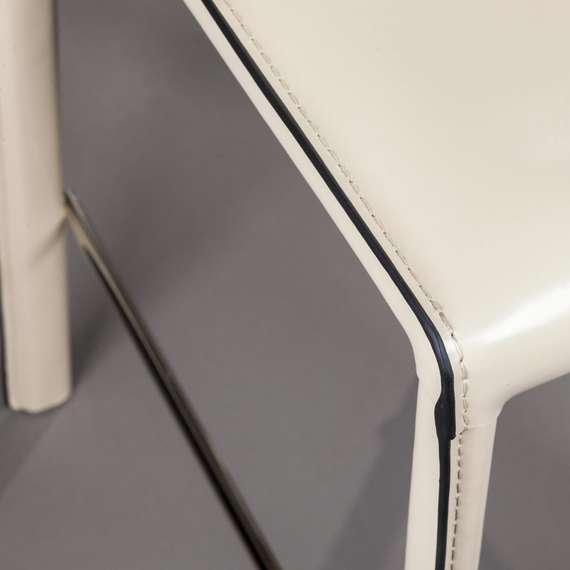 Полубарный стул Barrie 65 см бежевая кожа