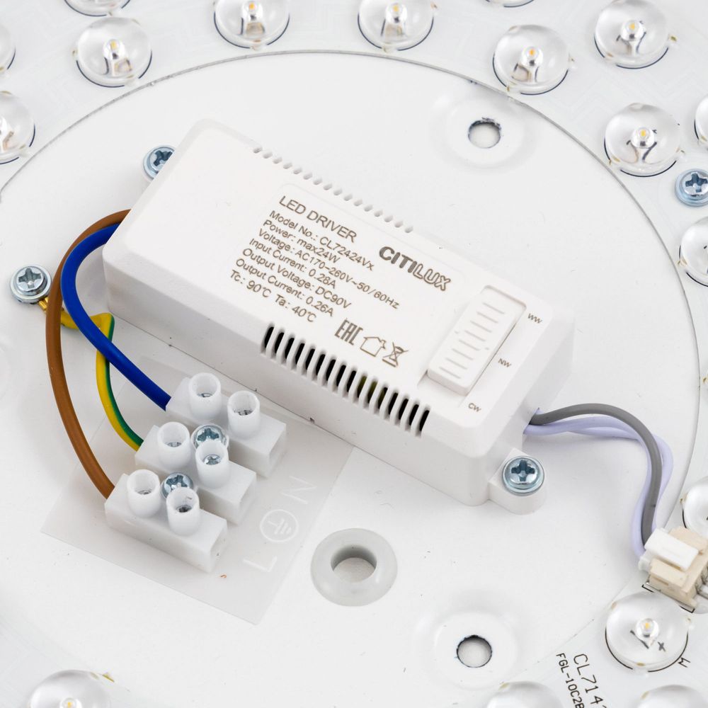 Citilux Купер CL72424V1 LED Светильник потолочный Чёрный