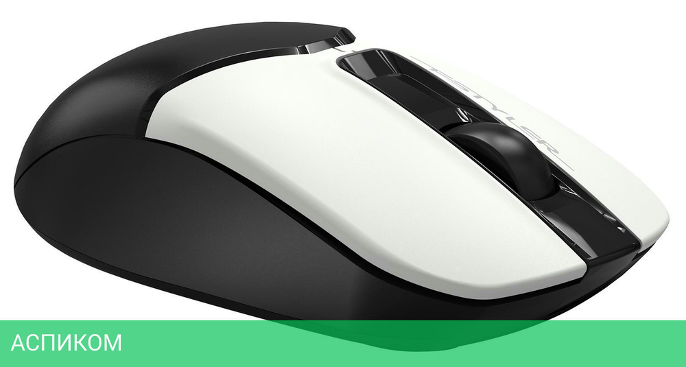 Мышь A4Tech Fstyler FM12 Panda белый/черный
