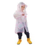 Дождевик с капюшоном, голубой, размер S D-4879